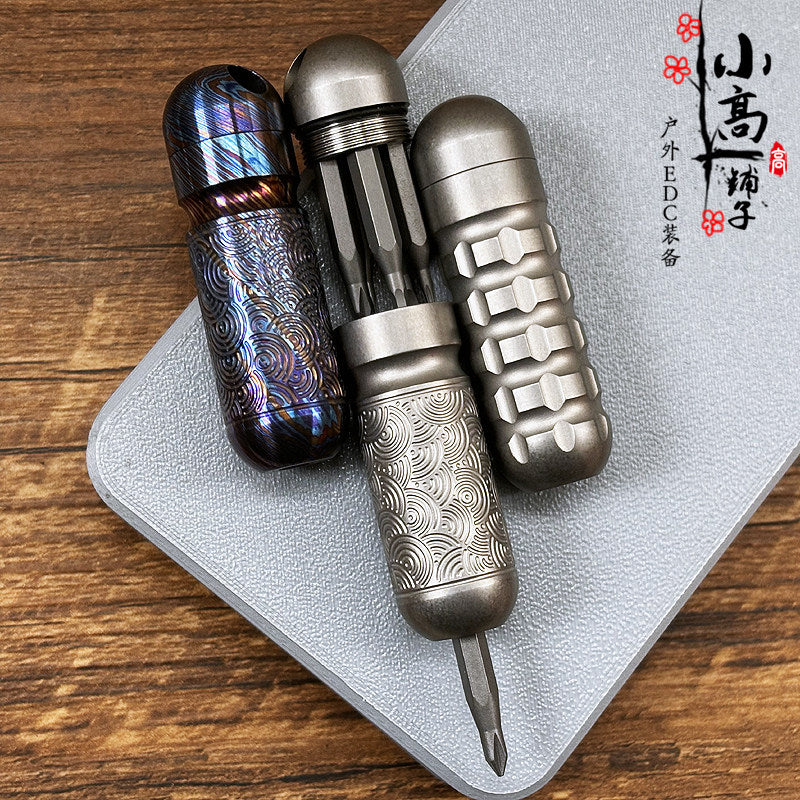 Compact 5-Bit Pocket Carry Tool