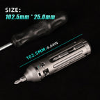TorqueTi GR5 Titanium Pocket Ratchet Tool Fold Torque Arm 8 Bits Storage