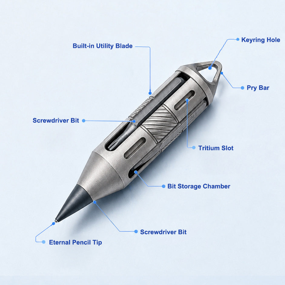 7-in-1 Multi-function Titanium Alloy EDC Tool