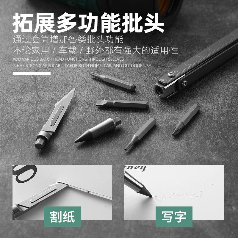 8-in-1 Stainless Steel EDC Multi Tool Pen