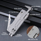 Portable Titanium 10‑In‑One Outdoor Multi‑Function Tool