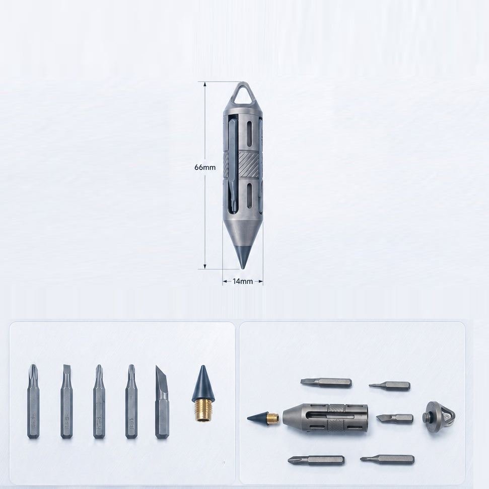 7-in-1 Multi-function Titanium Alloy EDC Tool