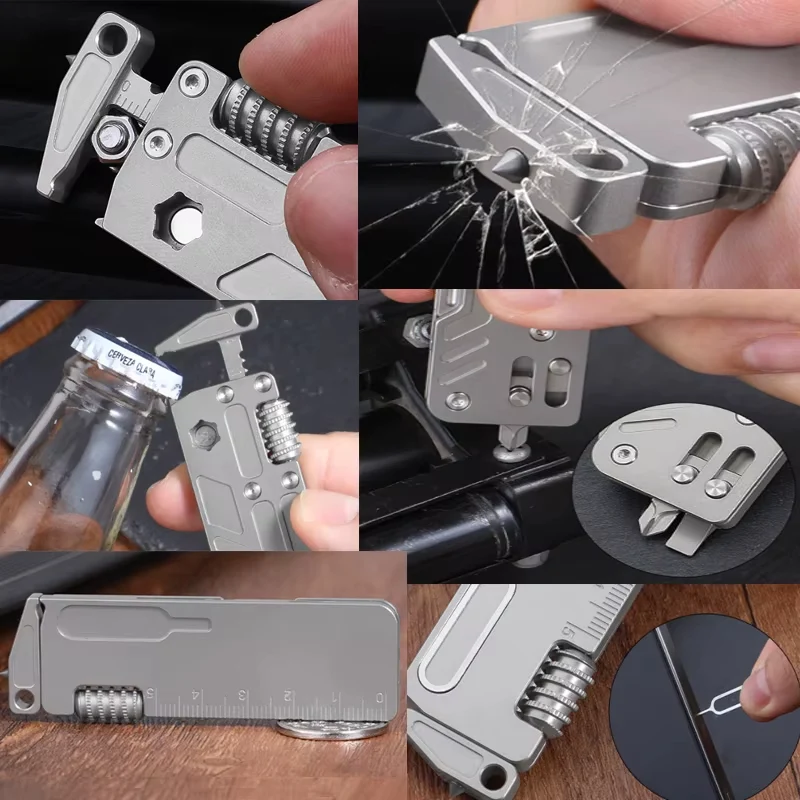 Portable Titanium 10‑In‑One Outdoor Multi‑Function Tool