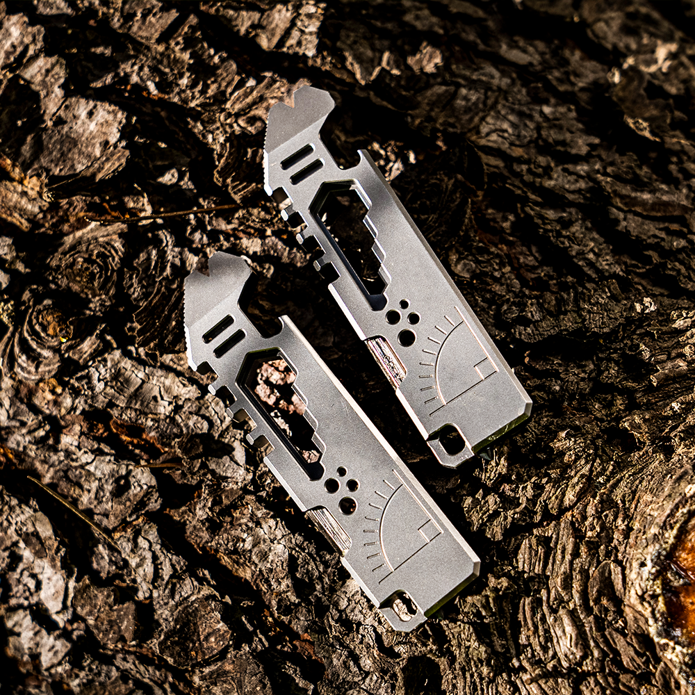 TC4 Titanium EDC Pry Bar Multi Tool