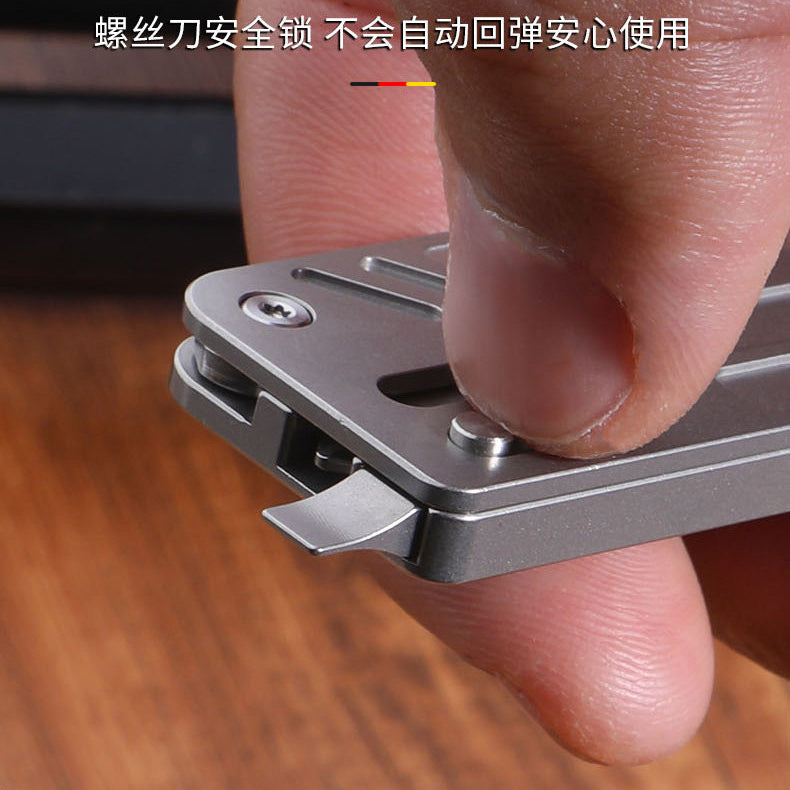 Portable Titanium 10‑In‑One Outdoor Multi‑Function Tool