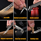 Compact Titanium 9‑In‑1 Pocket Pry‑Bar Multi‑Tool