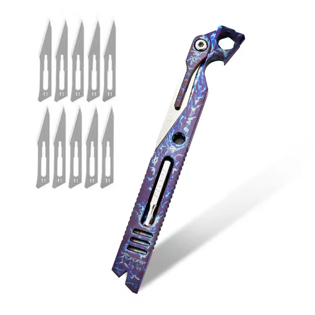 Compact Titanium 9‑In‑1 Pocket Pry‑Bar Multi‑Tool