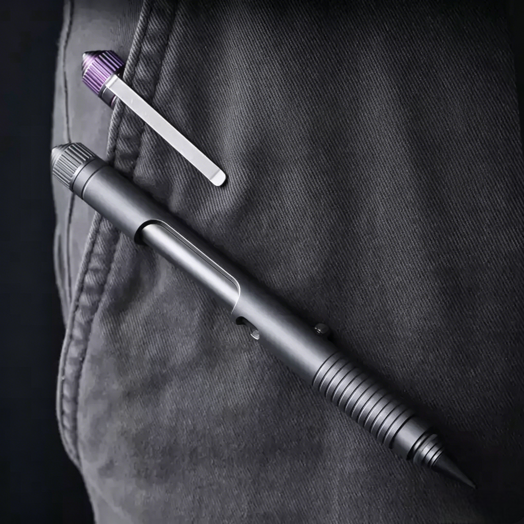 Titanium Bolt‑Action EDC Multi‑Function Tool Pen