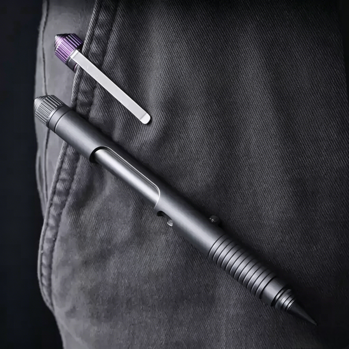 Titanium Bolt‑Action EDC Multi‑Function Tool Pen