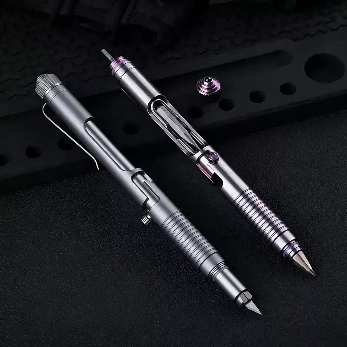 Titanium Bolt‑Action EDC Multi‑Function Tool Pen
