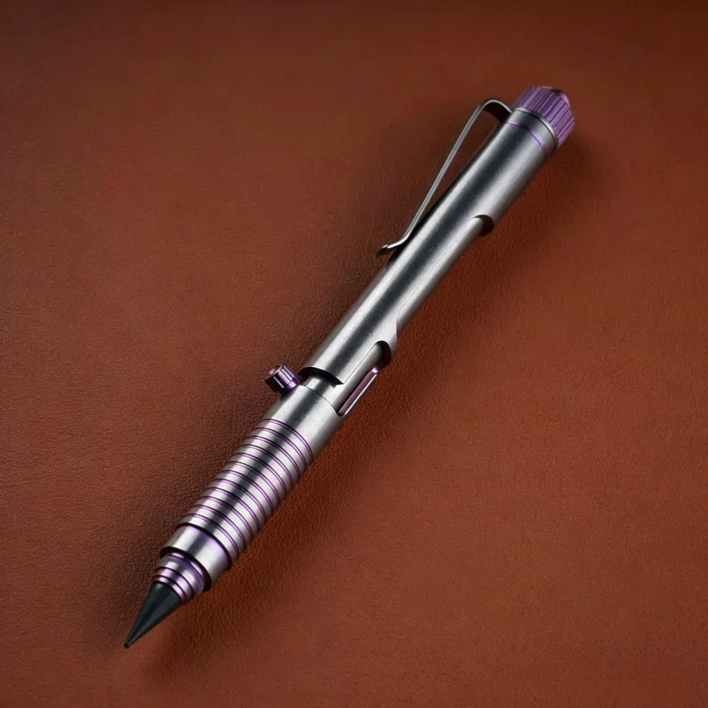 Titanium Bolt‑Action EDC Multi‑Function Tool Pen