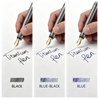 Twist‑Expand Grade‑5 Titanium Pocket Fountain Pen