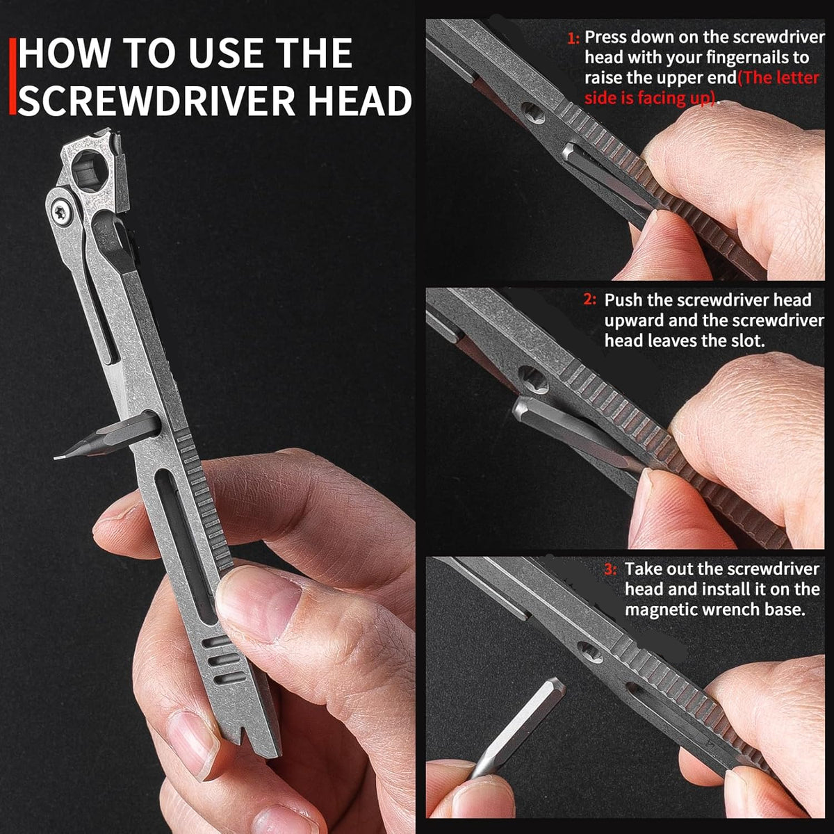 Compact Titanium 9‑In‑1 Pocket Pry‑Bar Multi‑Tool
