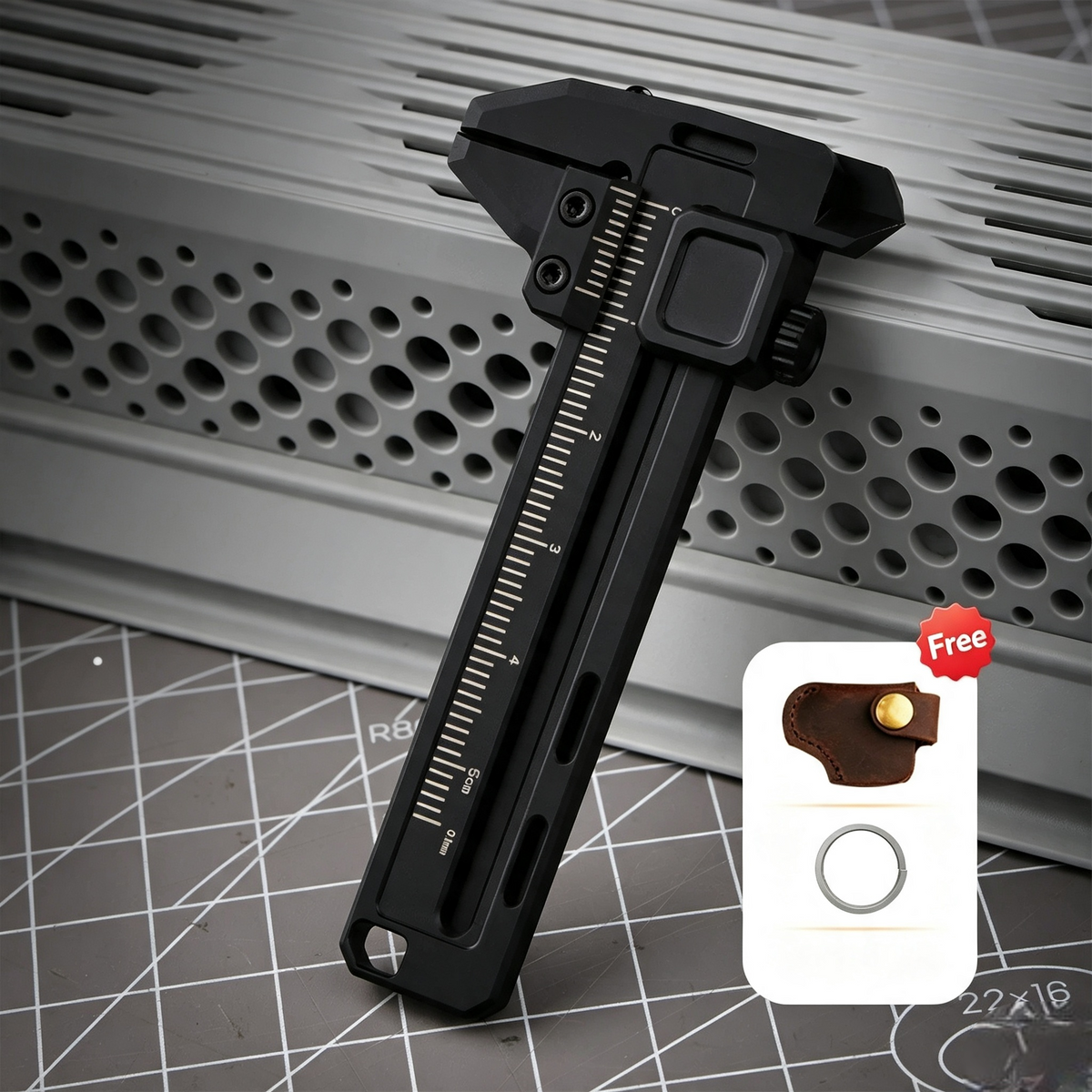 Titanium Pocket Multi‑Function Vernier Caliper Tool