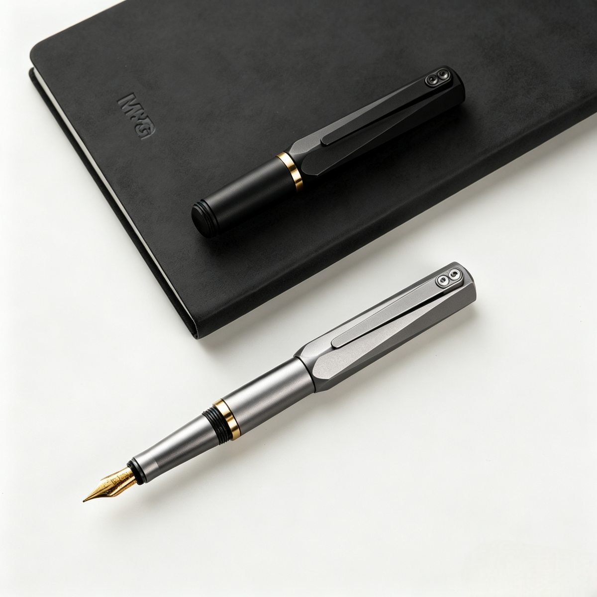 Twist‑Expand Grade‑5 Titanium Pocket Fountain Pen