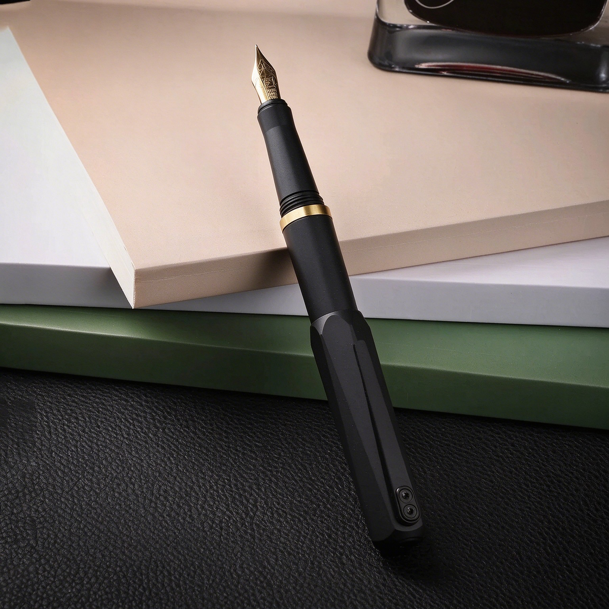 Twist‑Expand Grade‑5 Titanium Pocket Fountain Pen