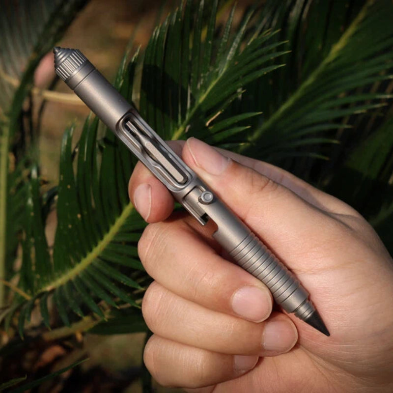 Titanium Bolt‑Action EDC Multi‑Function Tool Pen