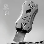 Compact Titanium Gravity‑Deploy Utility Cutter