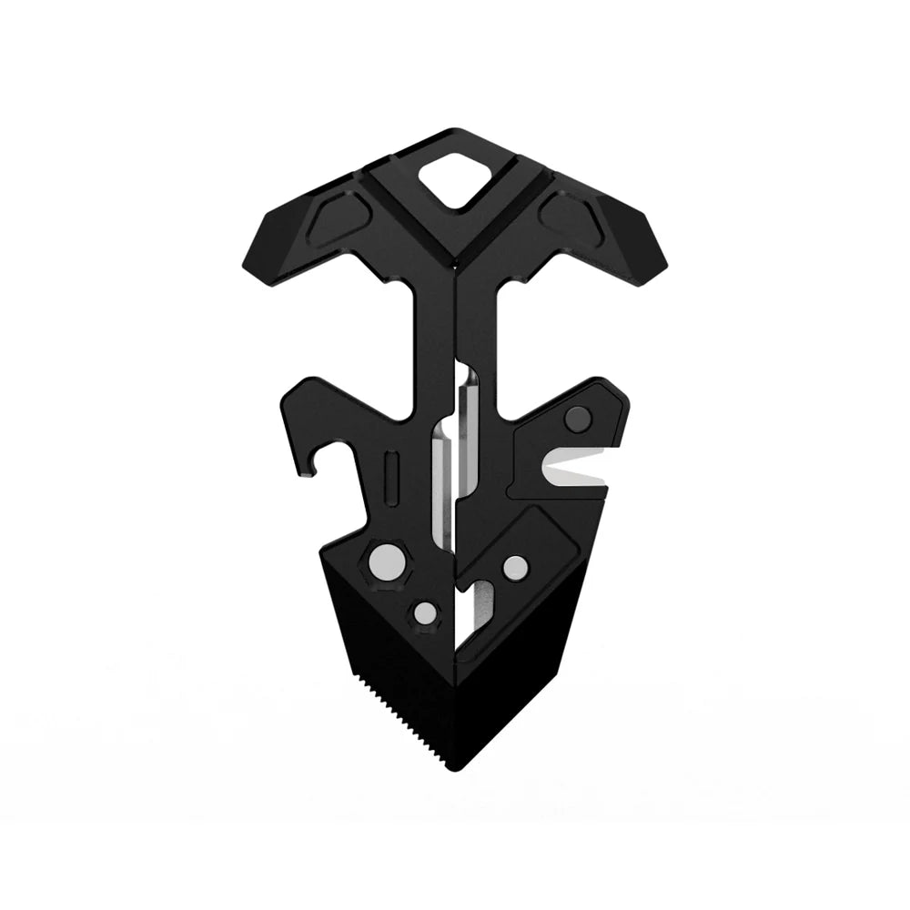 V-Titan Fold GR5 Titanium 12-in-1 EDC Multi Tool & Dual Angle Phone Stand