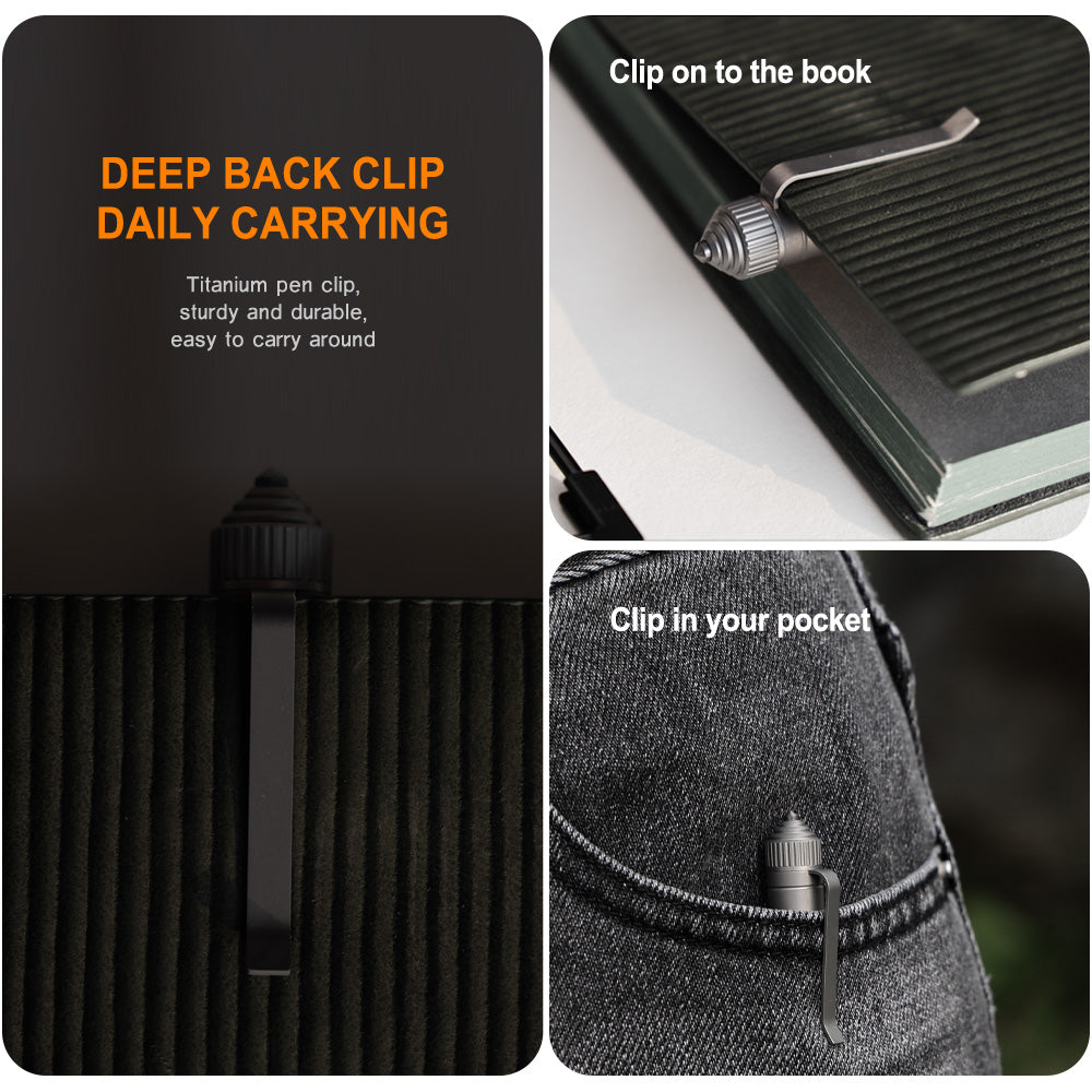 Titanium Bolt‑Action EDC Multi‑Function Tool Pen