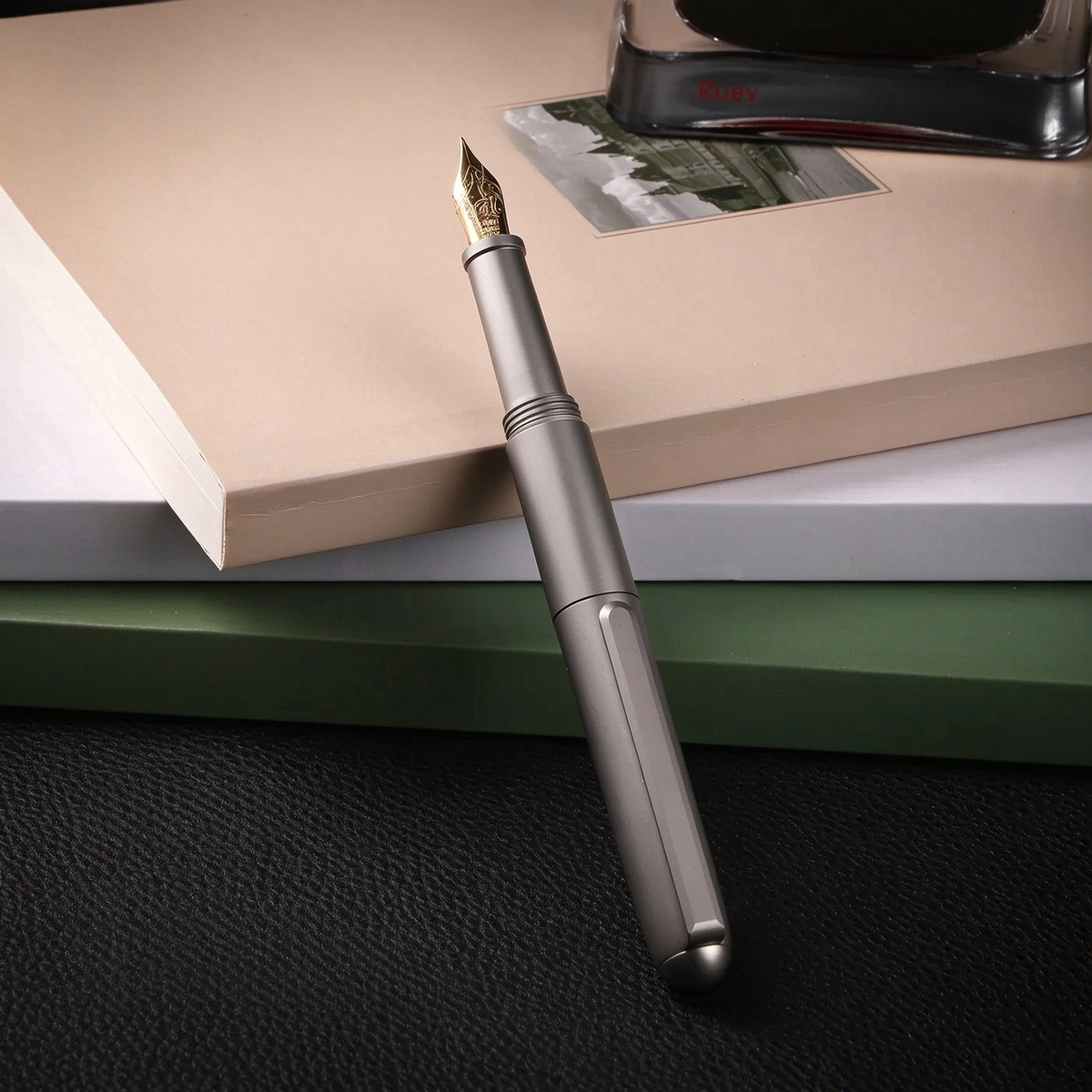 Twist‑Expand Grade‑5 Titanium Pocket Fountain Pen
