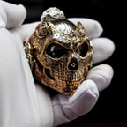 Ornate Metal Skull‑Mask Collectible Fidget Ornament
