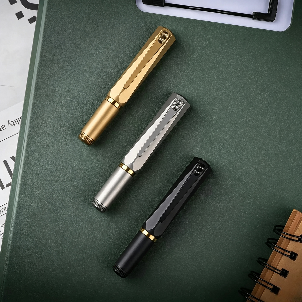 Twist‑Expand Grade‑5 Titanium Pocket Fountain Pen