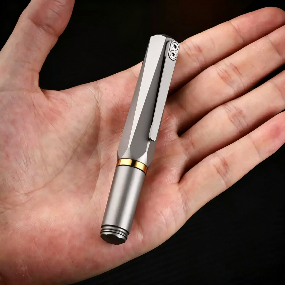Twist‑Expand Grade‑5 Titanium Pocket Fountain Pen