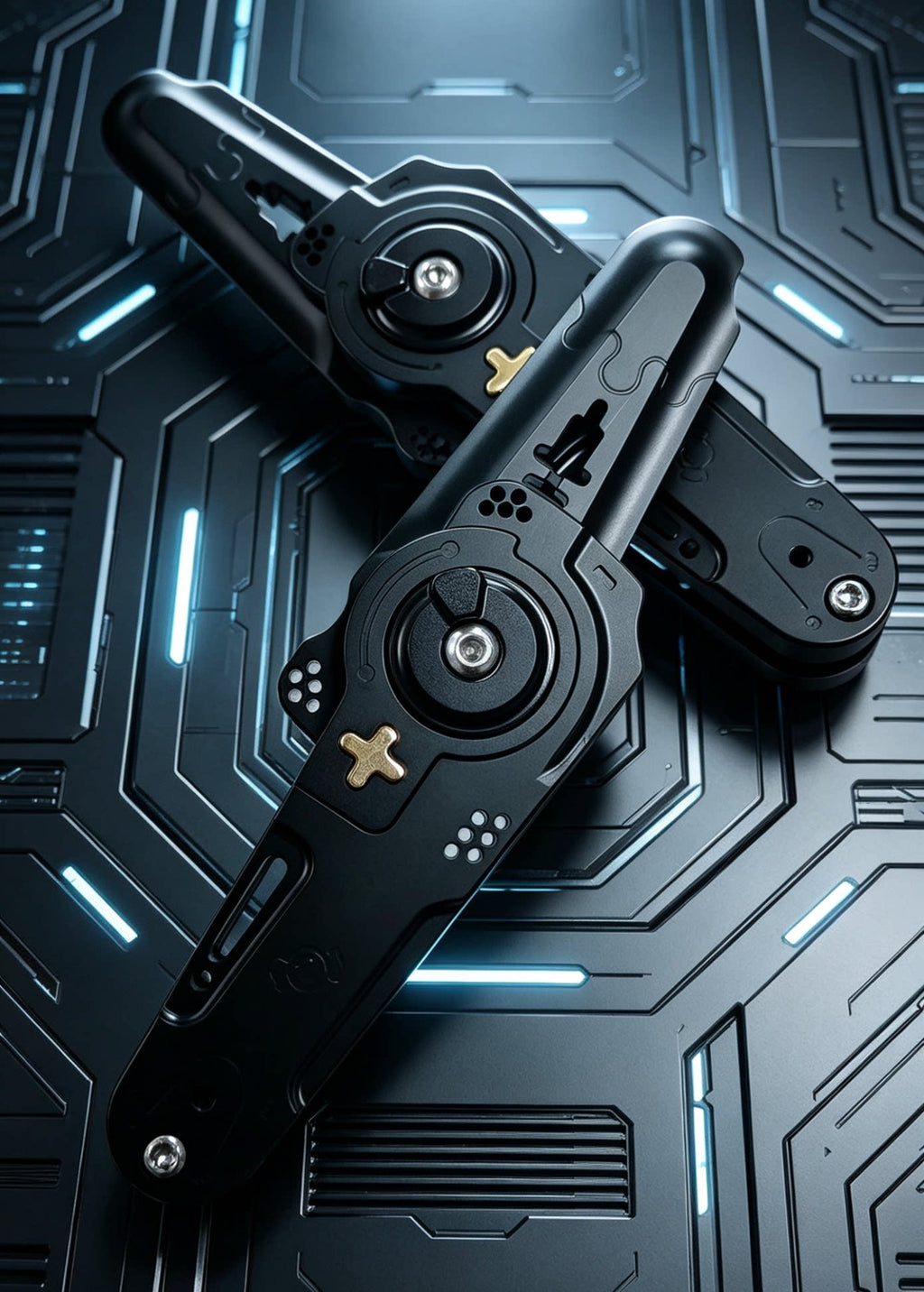 Titanium Alloy Foldable Pry‑Bar‑Shaped Tuning‑Fork EDC Fidget Toy