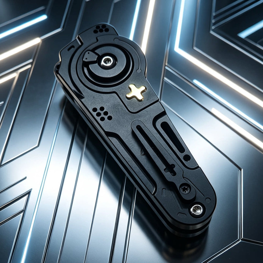 Titanium Alloy Foldable Pry‑Bar‑Shaped Tuning‑Fork EDC Fidget Toy