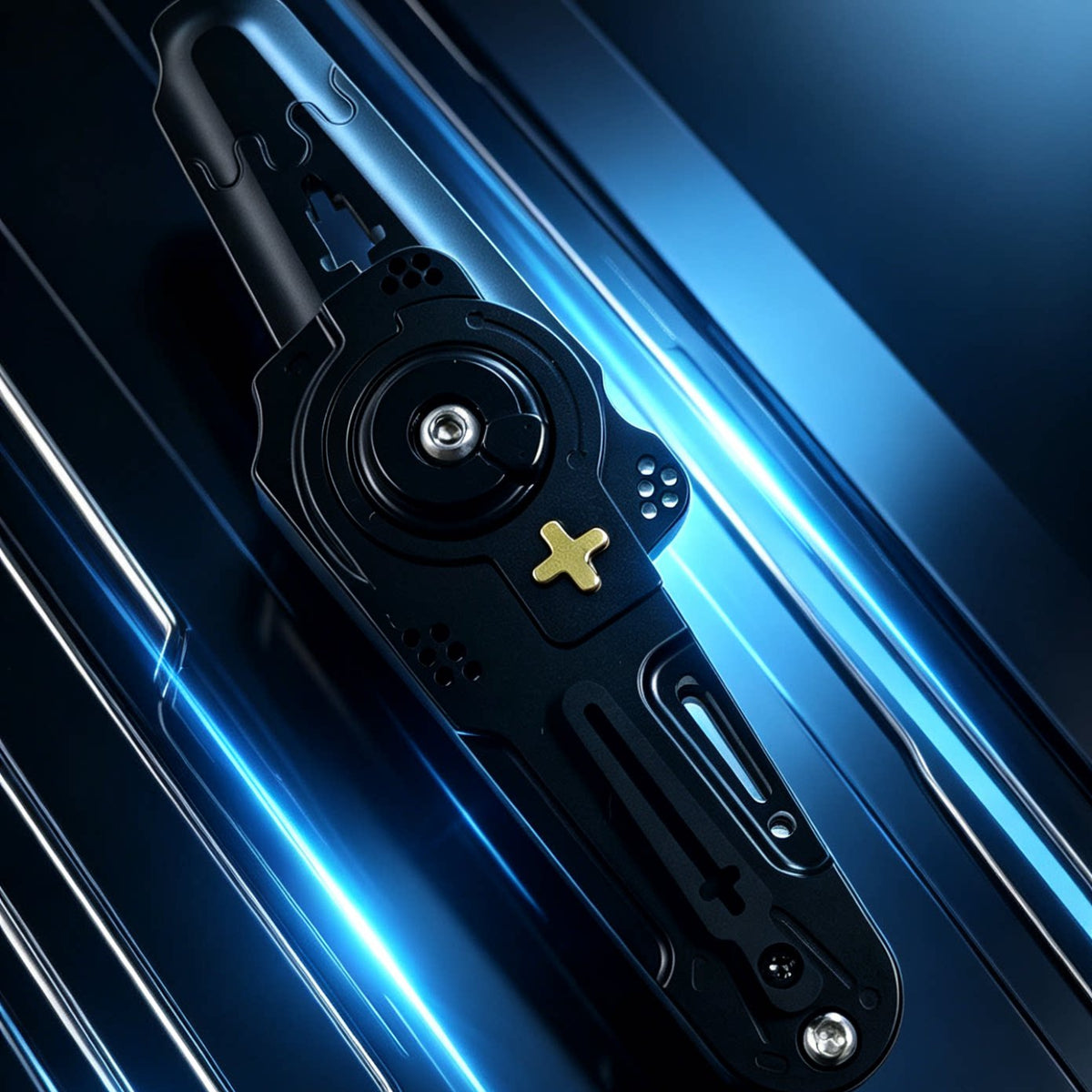 Titanium Alloy Foldable Pry‑Bar‑Shaped Tuning‑Fork EDC Fidget Toy