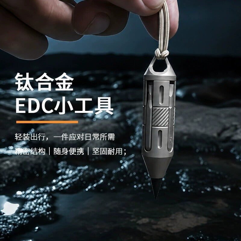 7-in-1 Multi-function Titanium Alloy EDC Tool