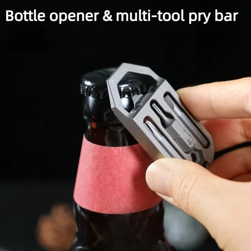 Titanium Compact EDC Multi‑Function Repair Tool