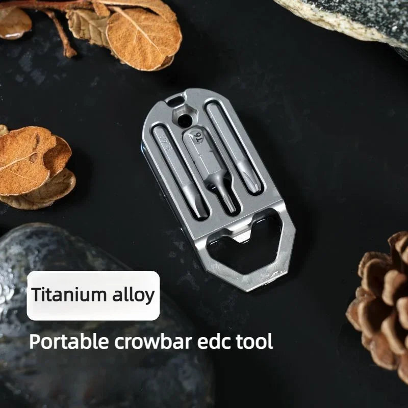 Titanium Compact EDC Multi‑Function Repair Tool