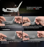 TC4 Titanium EDC Pry Bar Multi Tool