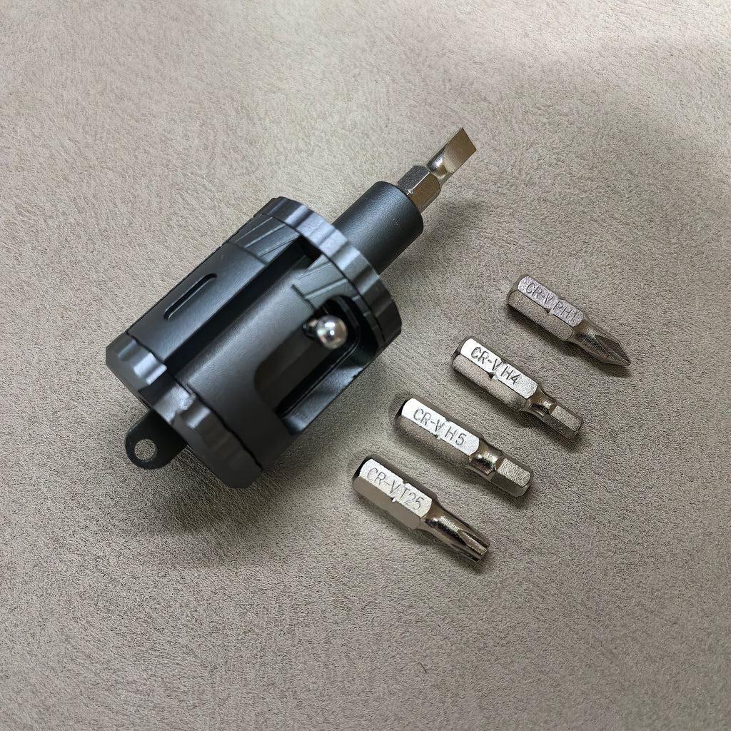 5-in-1 CR-V Steel Screwdriver Bit Set