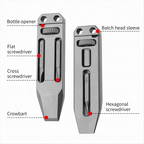 Compact Grade‑5 Titanium Pocket Pry Multi‑Tool