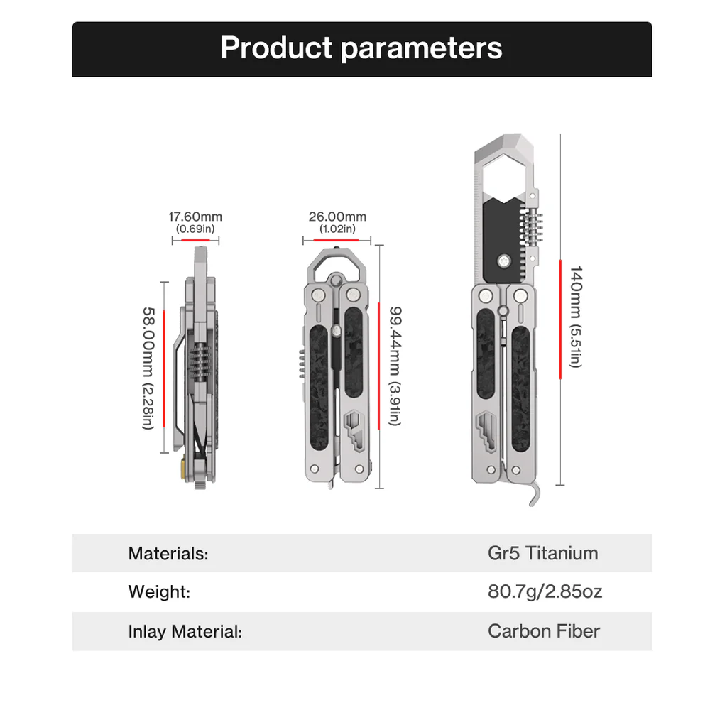 Flip 12 Titanium Multi Wrench