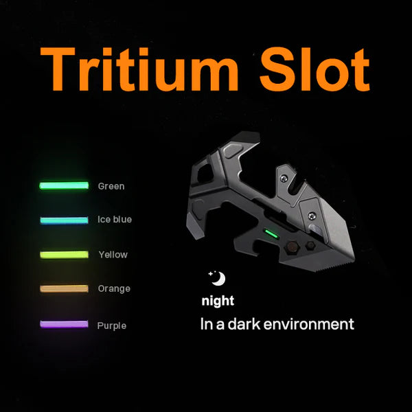 V-Titan Fold GR5 Titanium 12-in-1 EDC Multi Tool & Dual Angle Phone Stand