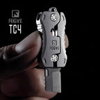 Compact Titanium Gravity‑Deploy Utility Cutter