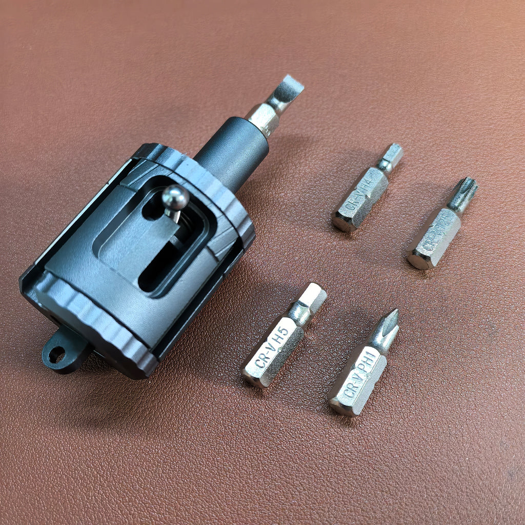 5-in-1 CR-V Steel Screwdriver Bit Set
