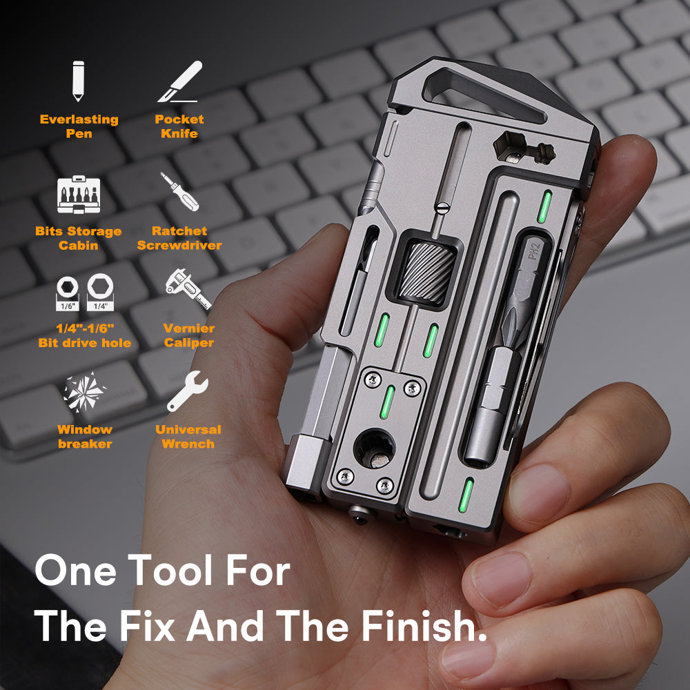 GR5 Titanium EDC Multi-Tool-PLUS（Pre‑order Early‑Bird Price: Ships within 10 days）