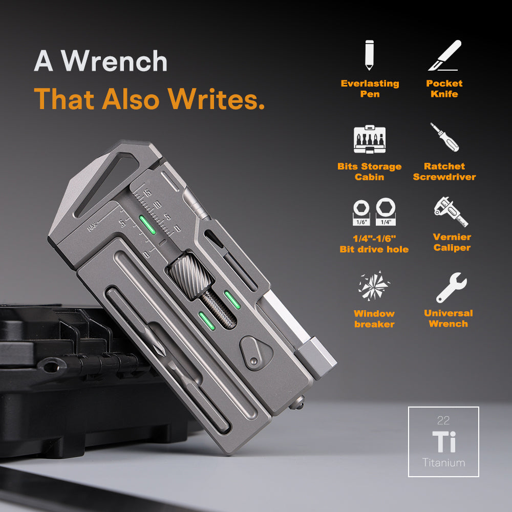 GR5 Titanium EDC Multi-Tool-PLUS（Pre‑order Early‑Bird Price: Ships within 10 days）