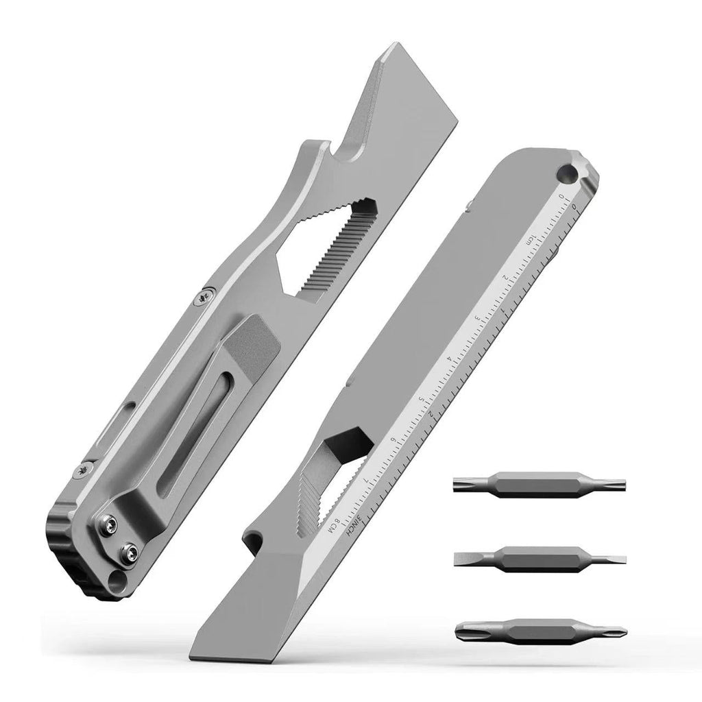 Titanium Multi-Function Pocket EDC Pry Tool